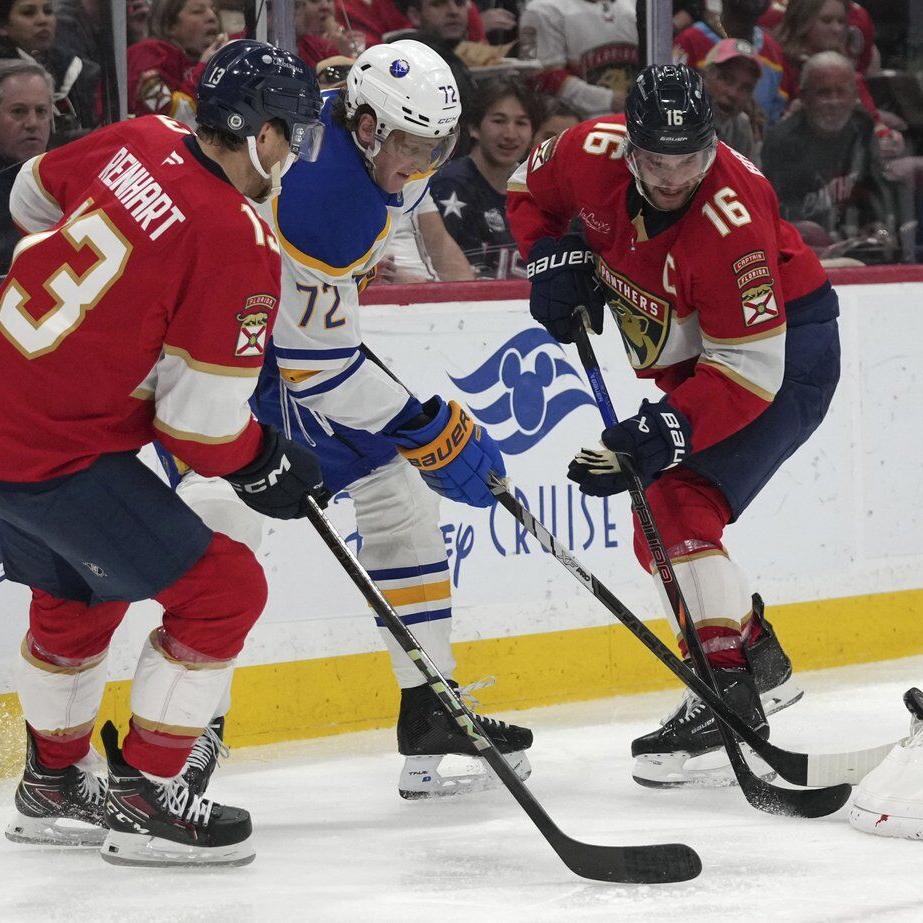 Florida's Barkov, Reinhart and Tampa Bay's Cirelli named Selke Trophy finalists